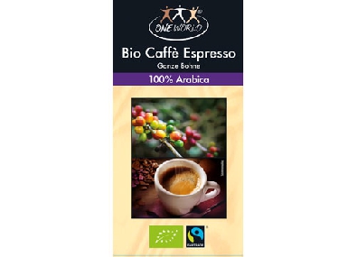 One World Bio Caffé Espresso Ganze Bohne-