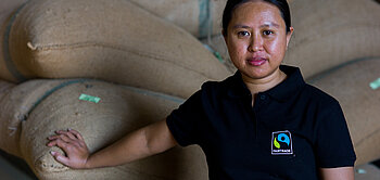 Liaison Officer Thailand and Laos Paweena Prachasuksant von der Fairtrade-Reis-Organisation ORJPG in Thailand