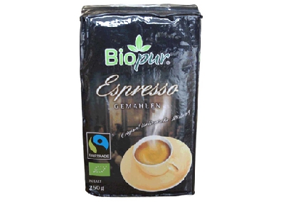 Bio Pur Espresso, ganze Bohne, im 1000g-Beutel-