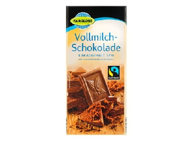 Fairglobe Vollmilch-Schokolade-