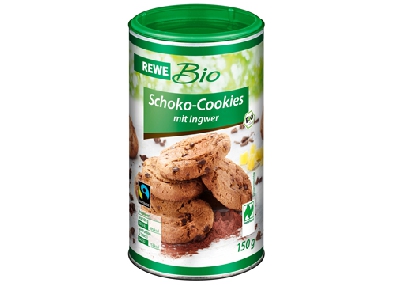 REWE Bio Schoko-Cookies mit Ingwer-