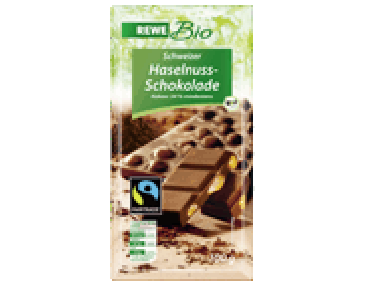 REWE Bio Schweizer Haselnuss Schokolade-
