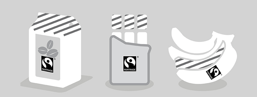 Grafik - Fairtrade Produktepackungen