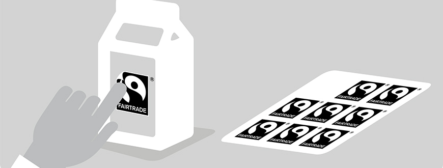 Grafik - Packung und Fairtrade-Siegel
