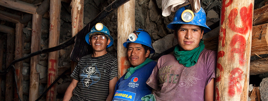 Fairtrade-Minenarbeiter in Peru