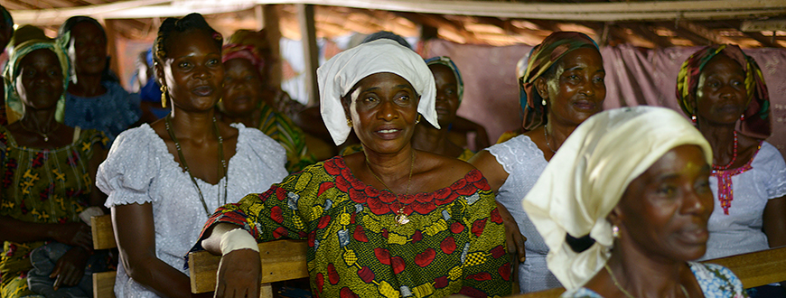 Frauen bei der ersten Woman's School of Leadership in der Elfenbeinküste