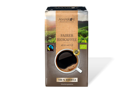 Amaroy Fairer Biokaffee Röstkaffee-
