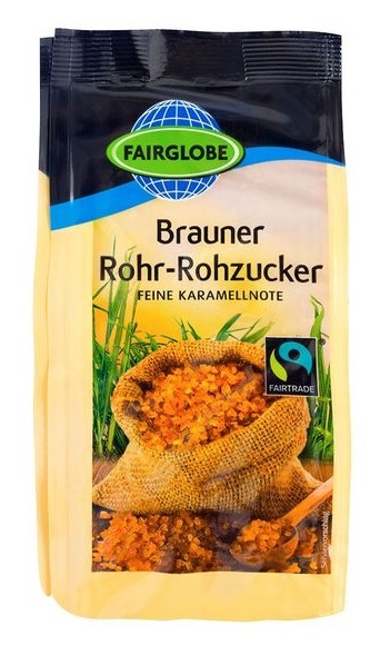 Fairglobe Brauner Rohr-Rohzucker-