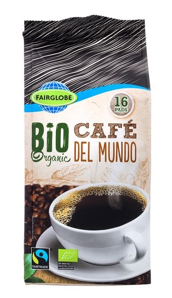 Fairglobe Bio Café del Mundo Kaffeepads, 16x7,2g-