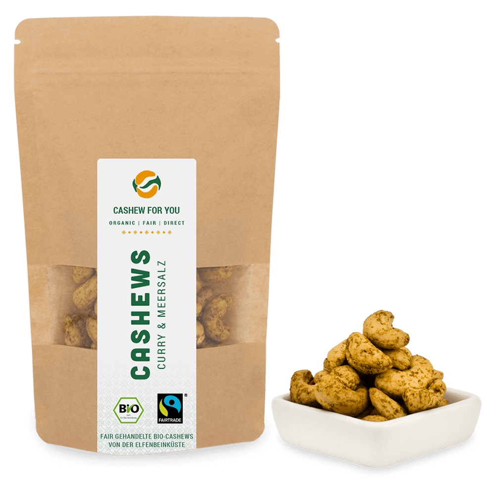 Cashew for You Cashewkerne Curry & Meersalz (70g)-