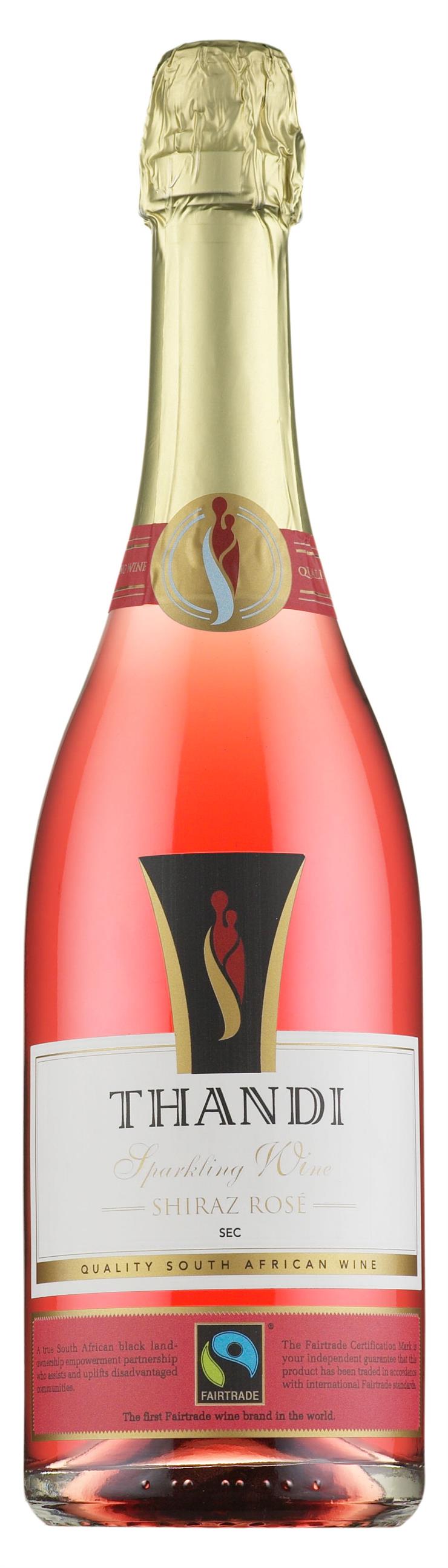 Thandi Shiraz Rosé Sparkling 2013-