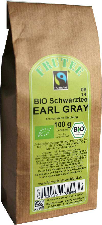 FRUTEE Bio Schwarztee Earl Gray-