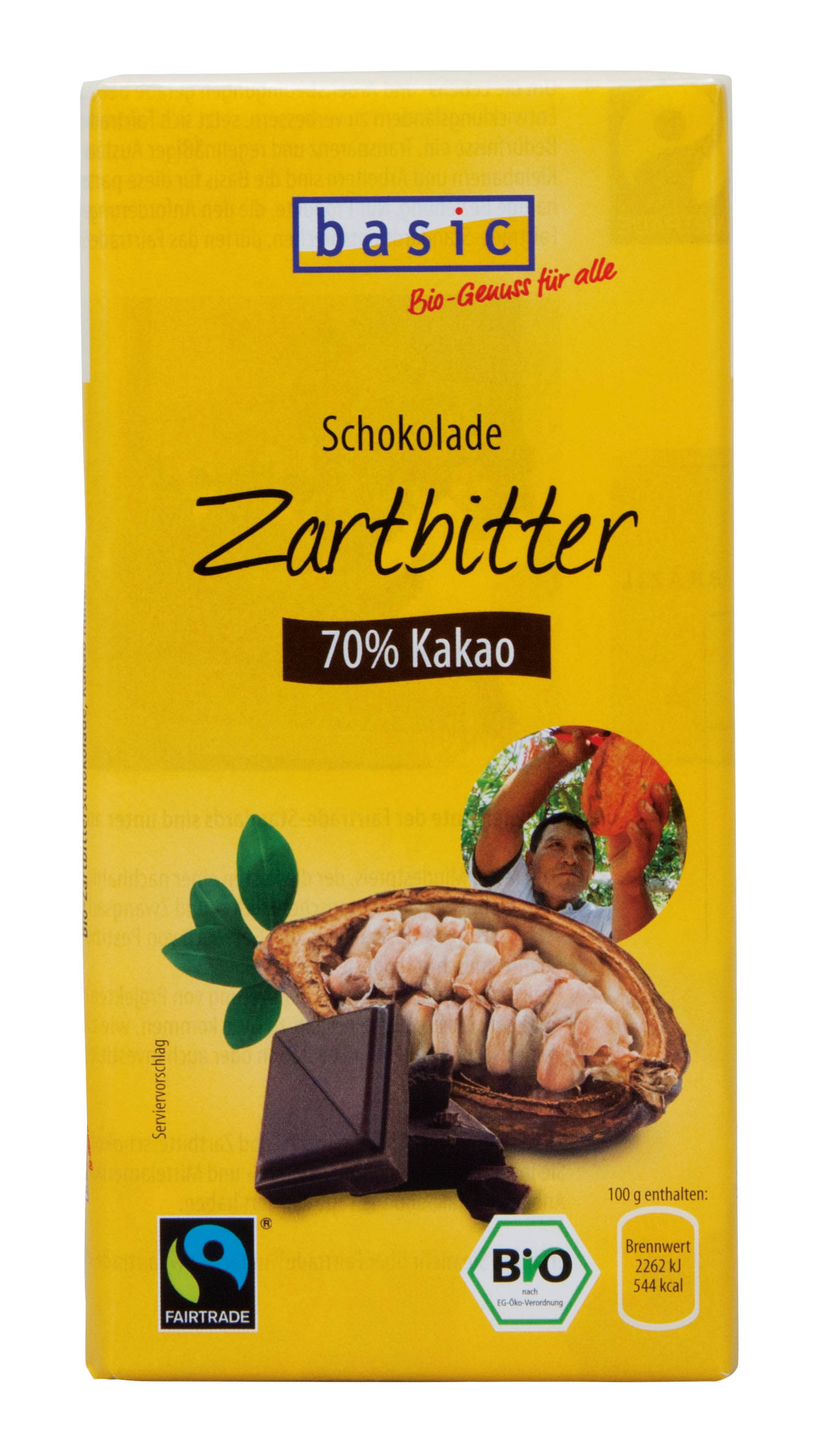 basic Zartbitterschokolade 70%-