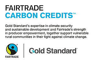 Grafik -Lockup Fairtrade und Gold Standard