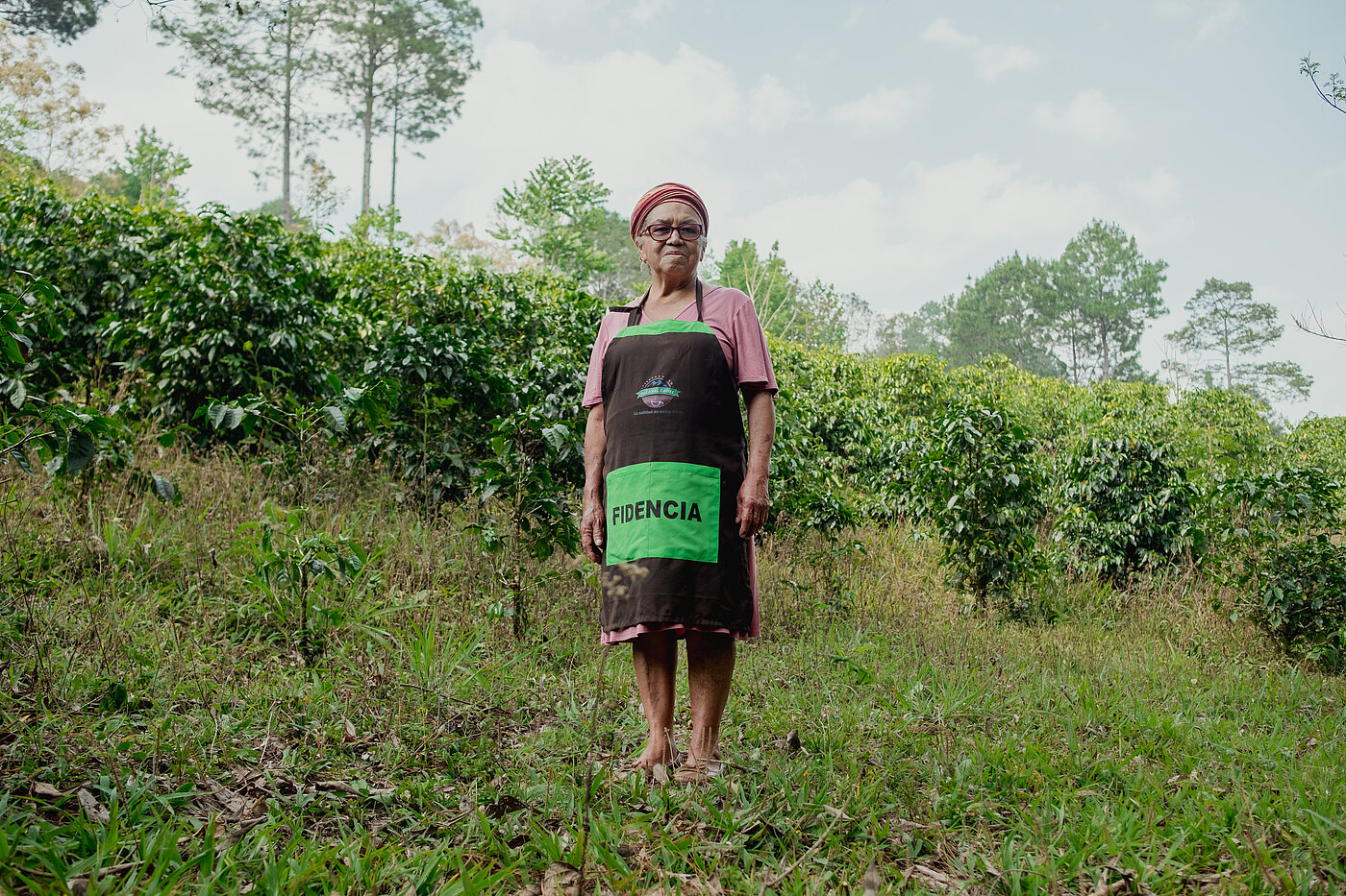 Fairtrade-Bäuerin aus Honduras. 