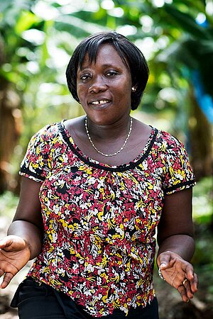 Juliet Arku-Mensah, Fairtrade Officer der Fairtrade-zertifzierten Volta River Estates Ltd. (VREL) aus Ghana 