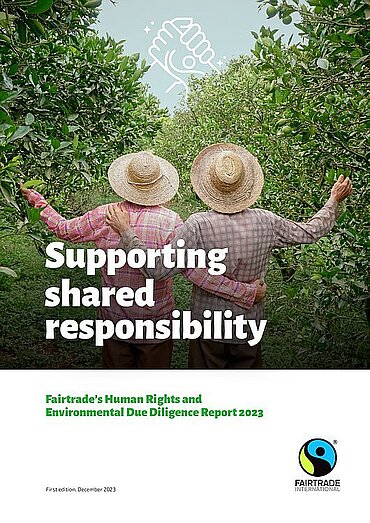 Coverbild des Fairtrade HREDD Report 2023