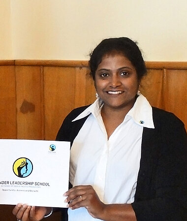 Sonia Dominica Gender-Verantwortliche des Fairtrade Netzwerks für Asien und Pazifik (NAPP)