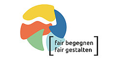 Logo: Fair begegnen - fair gestalten