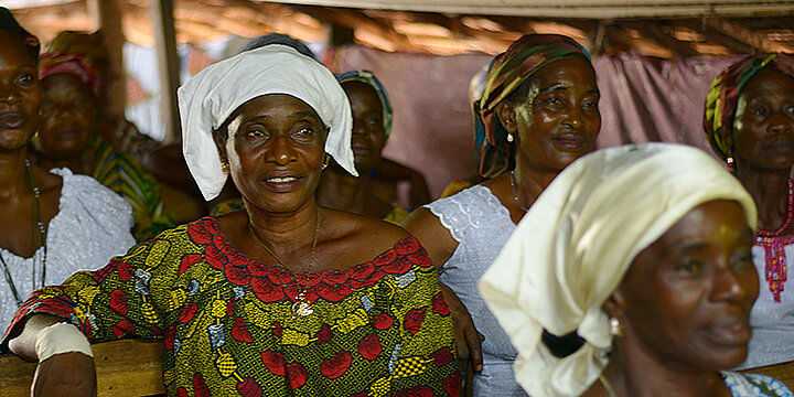 Teilnehmerinnen an der Woman's School of Leadership in der Elfenbeinküste