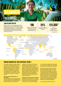 Zahlen und Fakten zu Fairtrade-Bananen.