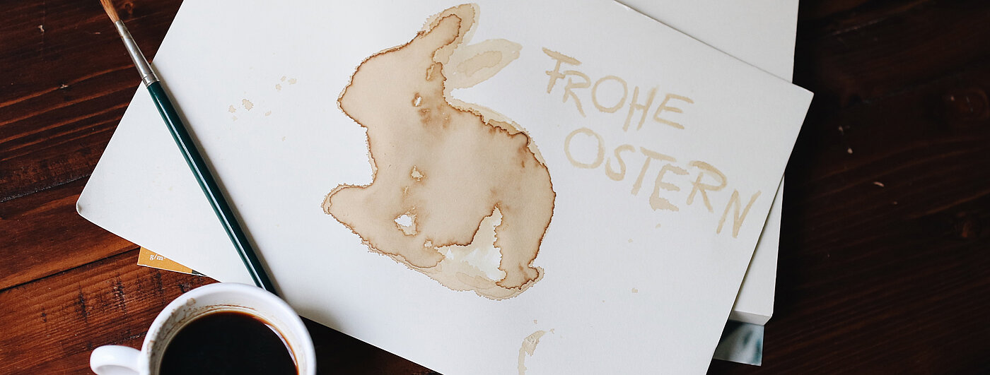 Osterhase aus Kaffee. Bild: Johanna Häusler
