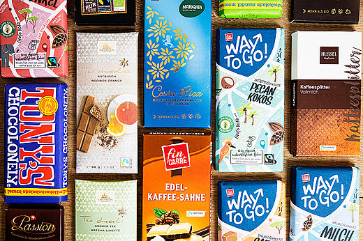 Fairtrade-Schokoladentafeln