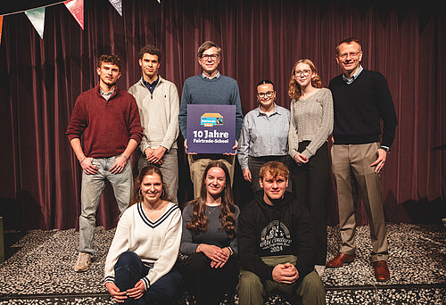 Auszeichnung des Norbert-Gymnasiums Knechtsteden zu 10 Jahre Fairtrade-School