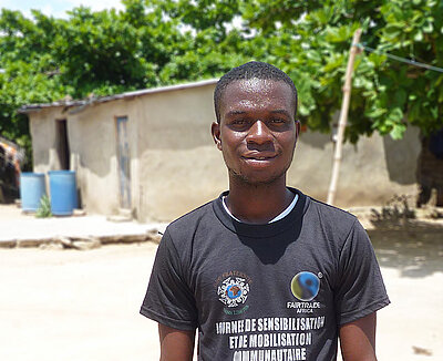 Luc Blé Toli, Mitglied des Kinderarbeitskommitee in der Gemeinde Coopradi in der Elfenbeinküste