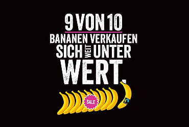 "9 von 10 Bananen verkaufen sich unter Wert" | Banana Fairday 2018