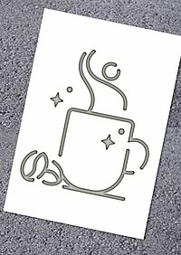<p>Male mit unserer Kaffee-Schablone im A3-Format bunte Kreidezeichnungen auf die Straße. Damit machst du Passant*innen neugierig, lädst zum Gespräch ein und verbreitest den fairanen Lebensstil.</p>