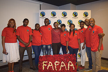Die Mitglieder der Fairtrade Africa Alumni Association auf dem Gründungstreffen in Kenia. © Fairtrade Africa